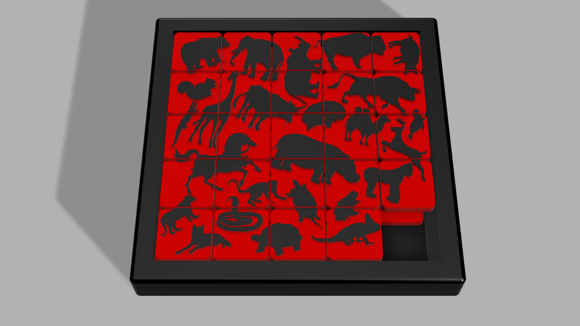 Animals Slider Puzzle (educative toy)
