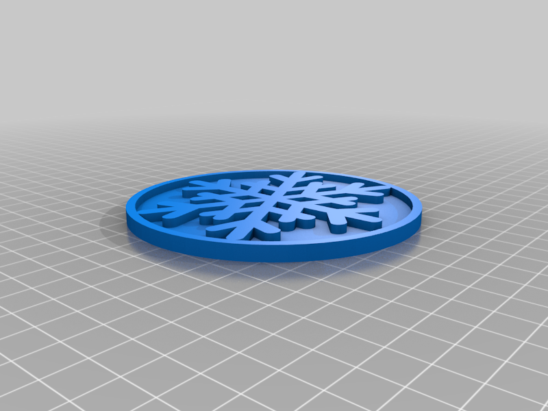 Snowflake coaster 1