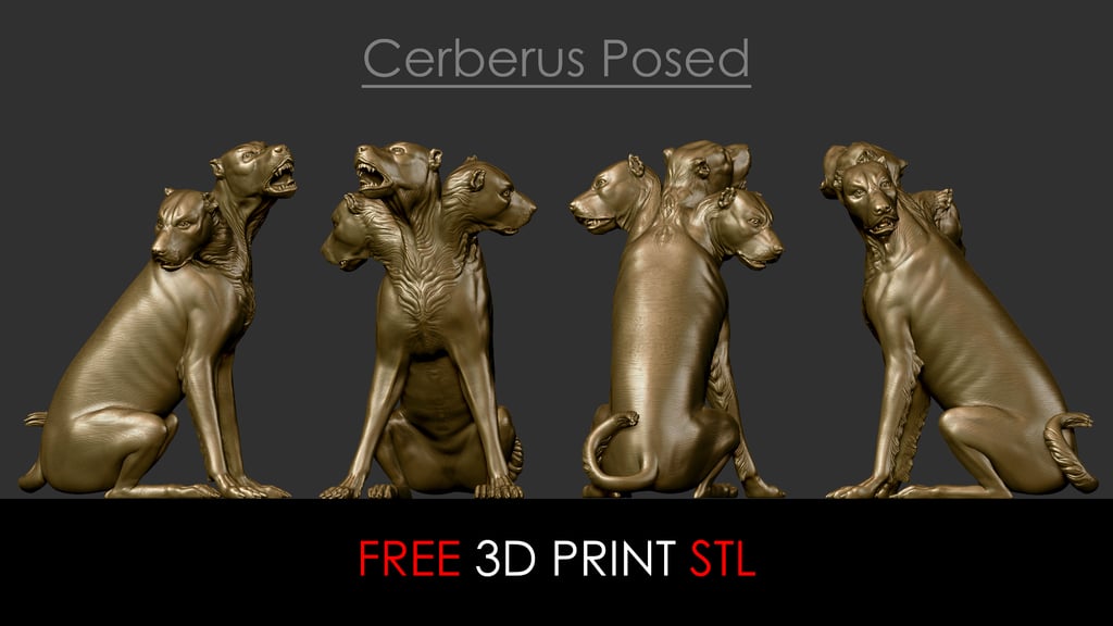 FREE 3D Printing Bernini Cerberus