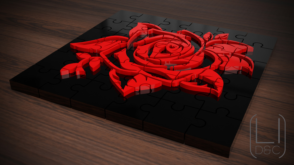 Rompecabezas 3D Rosa (ROSE 3D PUZZLE)