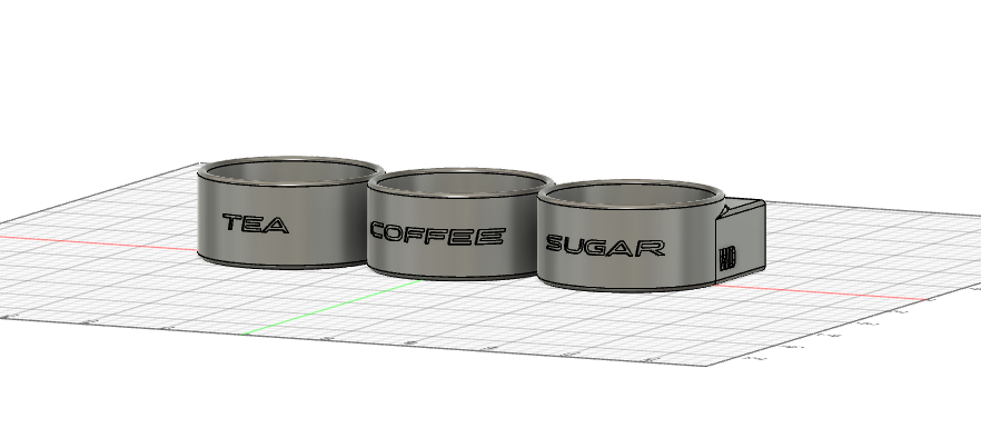 Coffee, Tea, Sugar Container Shelf