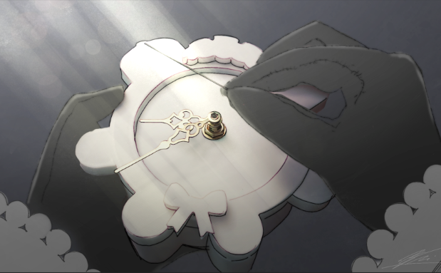 Hololive - Kronii's Kronies Table Clock