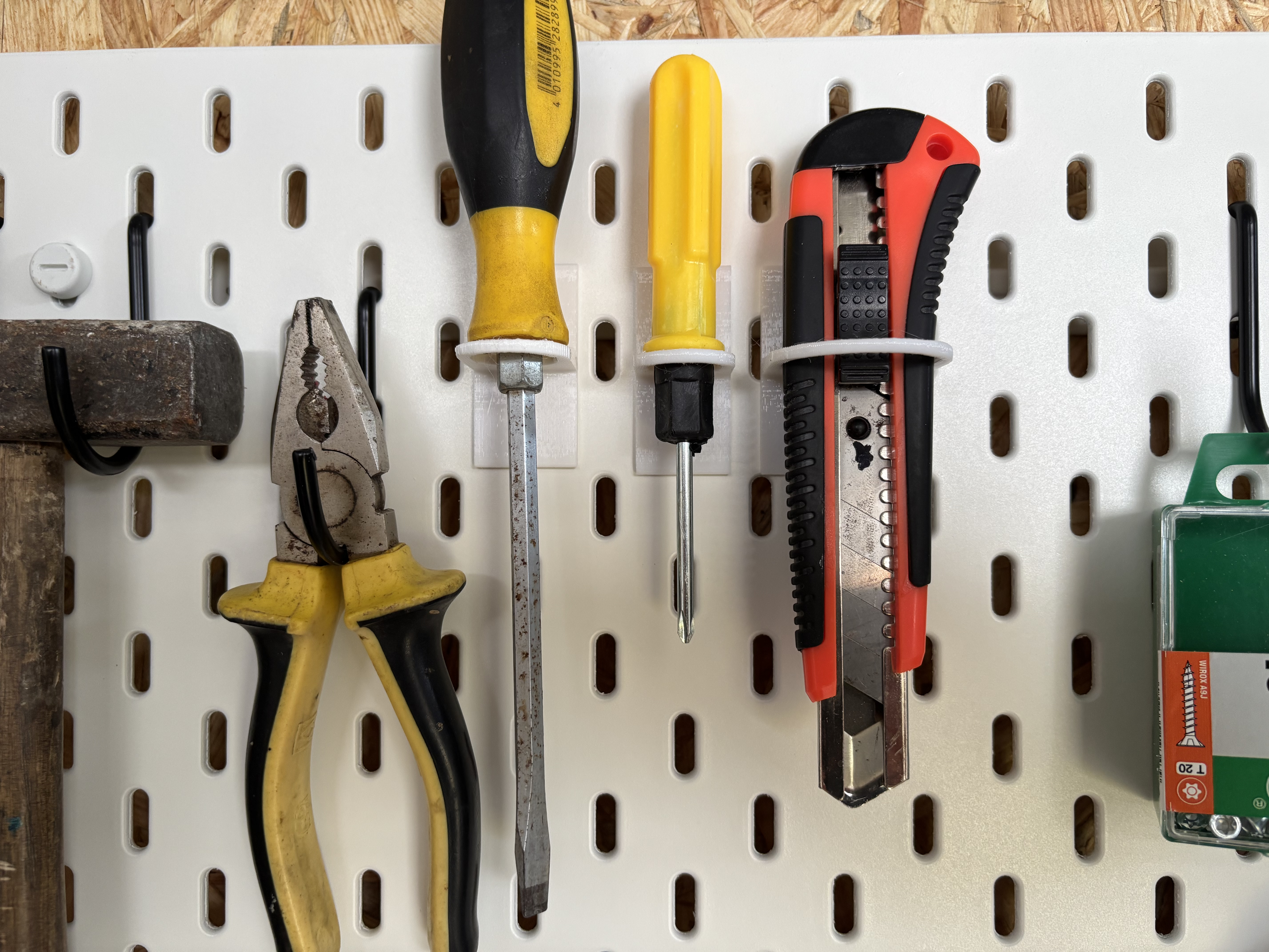 Tool holder for Ikea Skadis Board