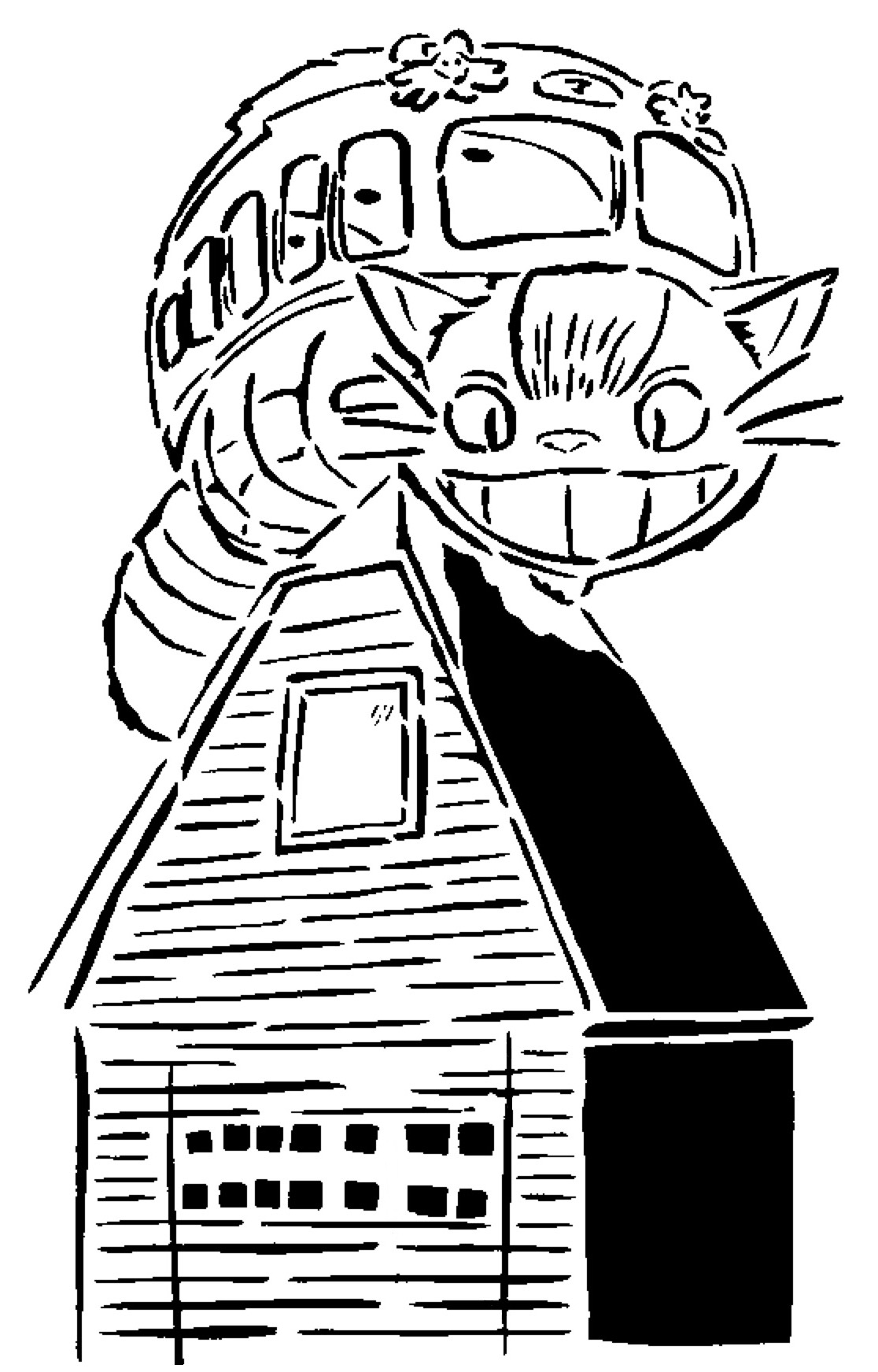 Catbus stencil 1