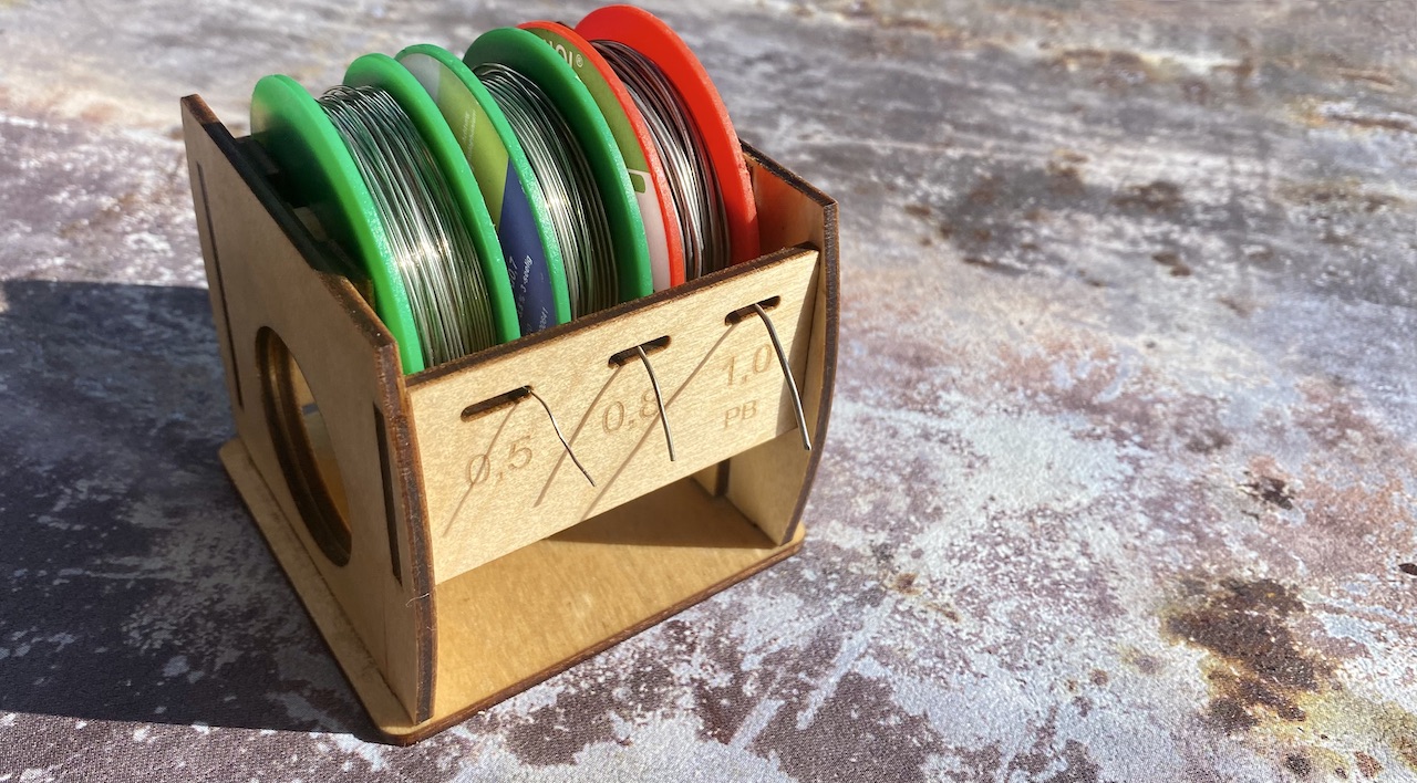 laser cut solder wire dispenser