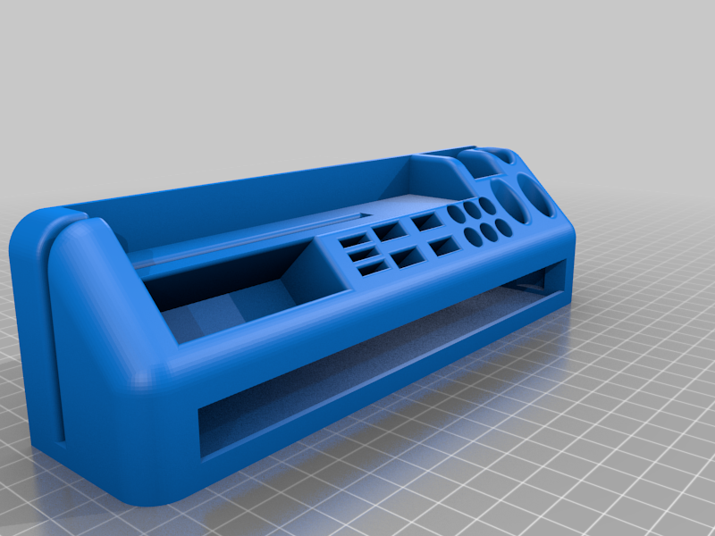 Desk shelf with compartment Usb, microsd, pen,  triangle ruler