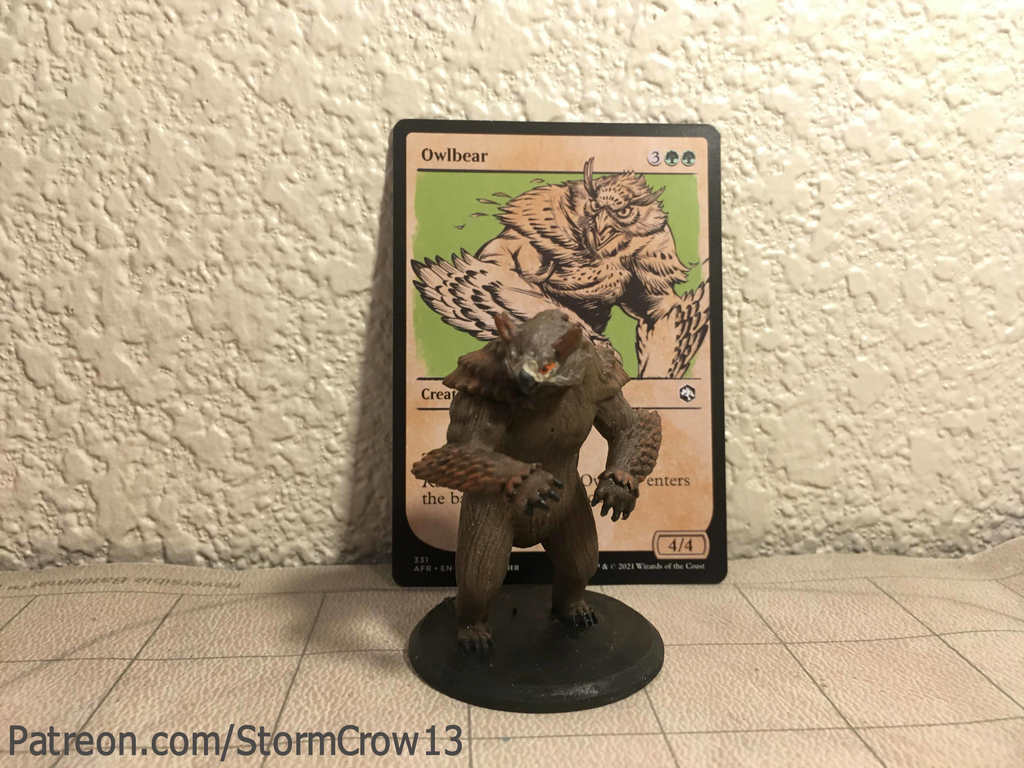 Owlbear through the ages- MTG:Adventures in the Forgotten Realms (Art Showcase)