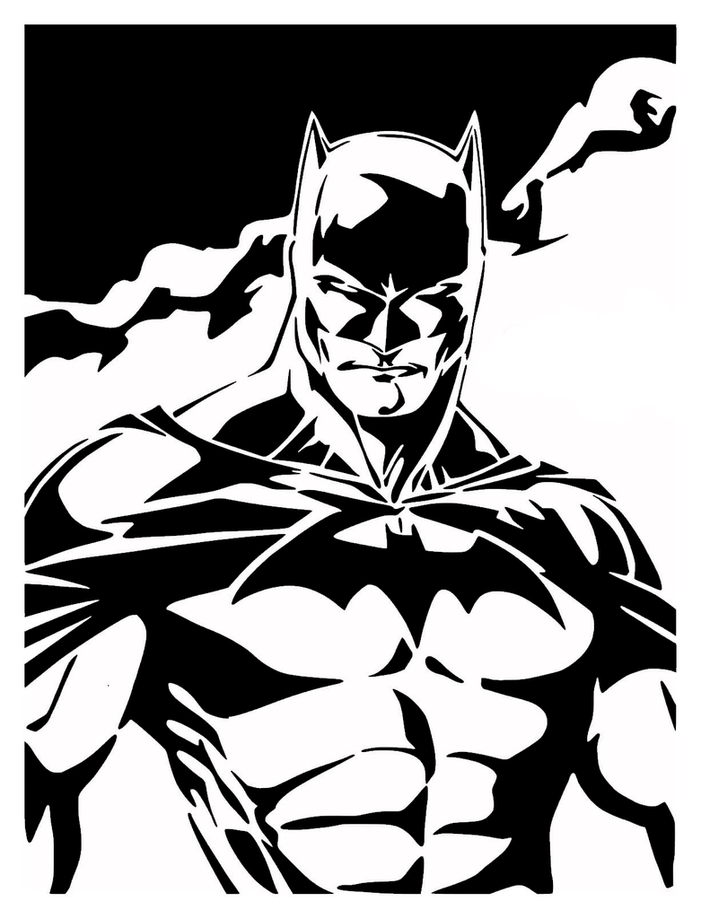 Batman stencil 7