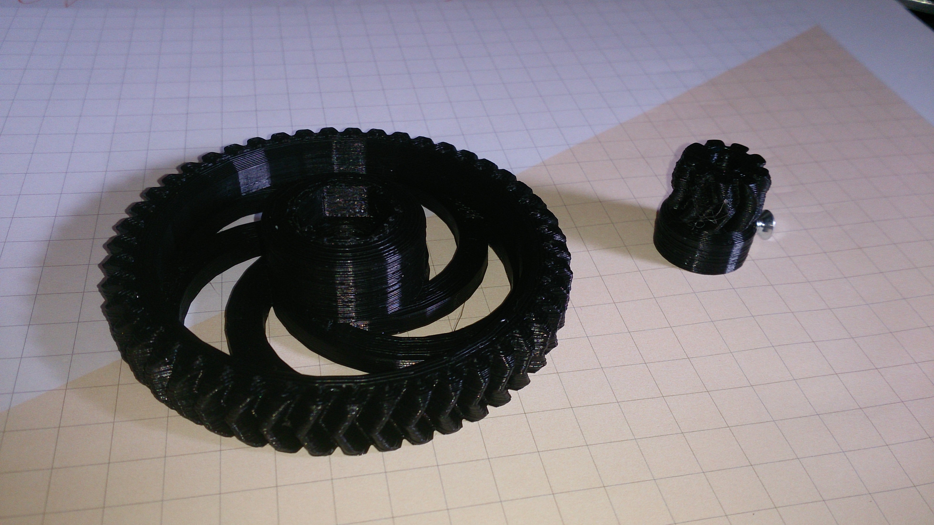 Fully parametric herringbone gears for Wade extruders