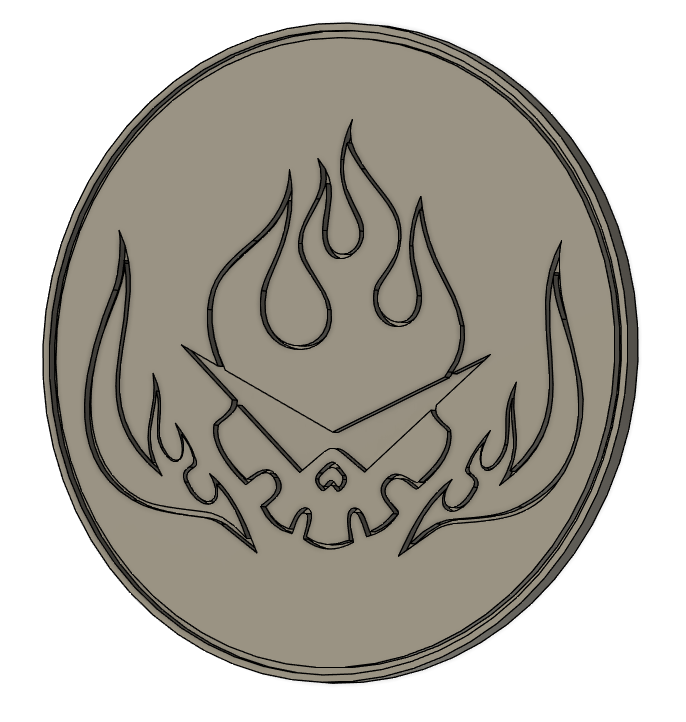 Gurren Lagann logo medallion