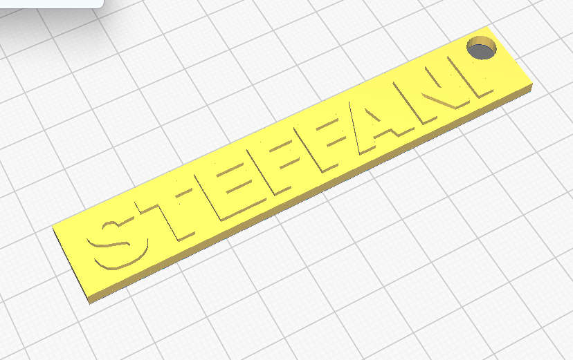 Steffani Keychain 3D model