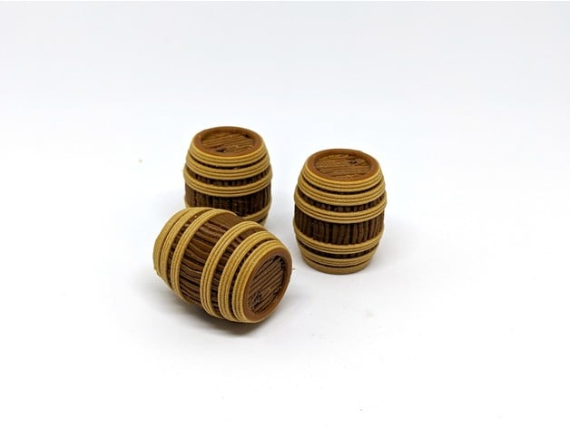 Wooden Rope Barrel For Gloomhaven
