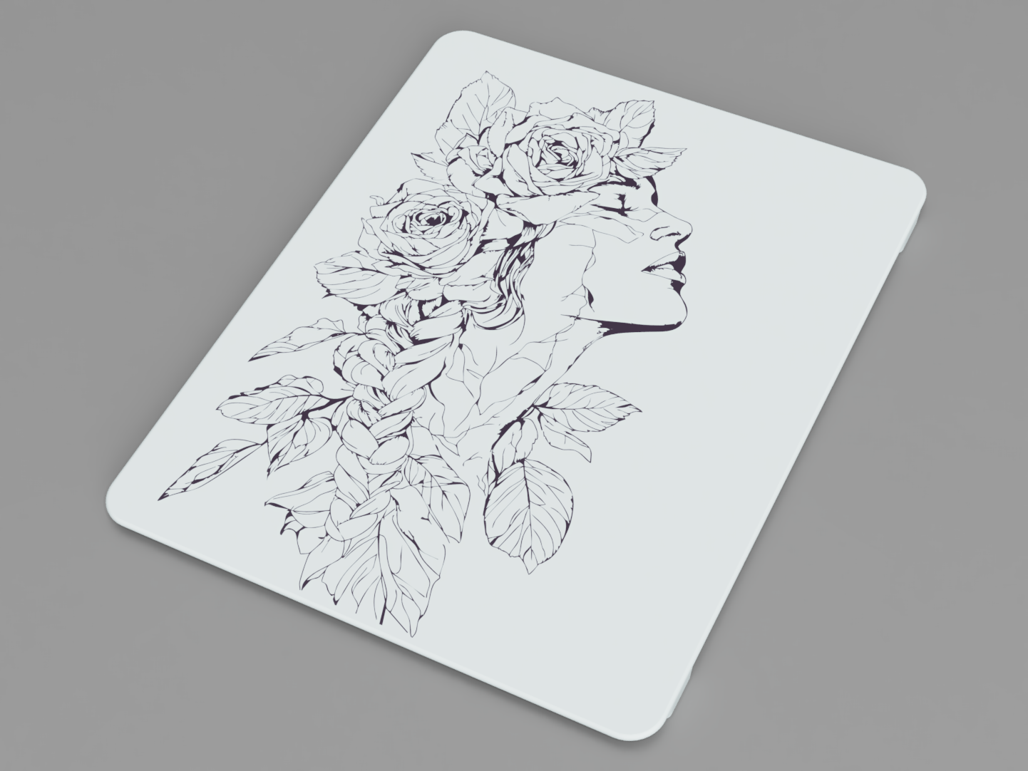 Lid with drawing (Versatile Stackable Storage Box System)