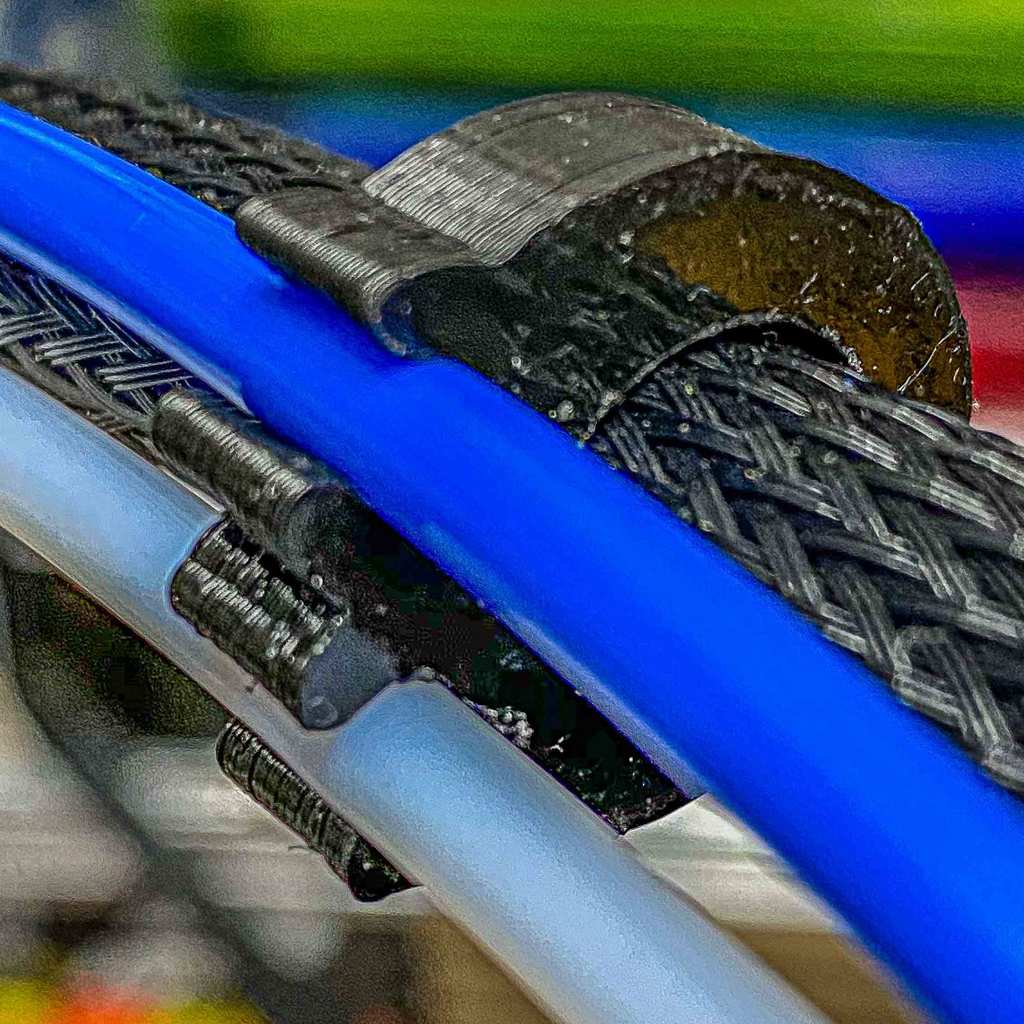 DOUBLE PTFE cable clip / Grampas Doble Tubo de Teflon