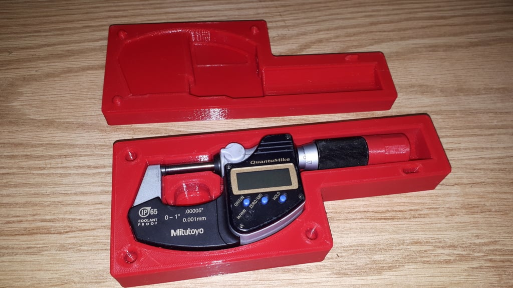 Mitutoyo QuantuMike 0-1" / 0-25mm Micrometer Case