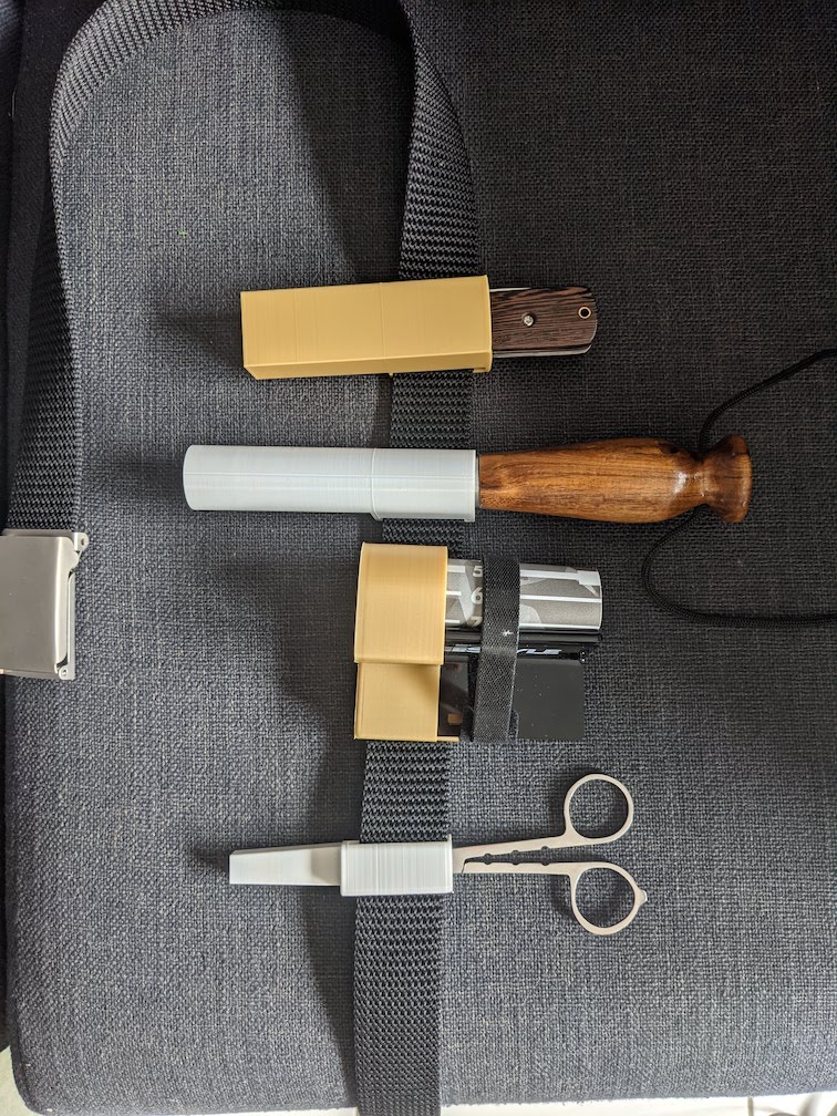 Collection of Fishing Belt Holsters