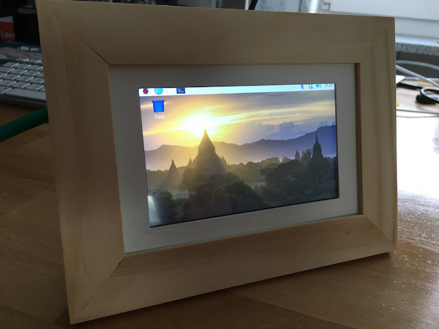 Picture Frame Case for 5" Raspberry Pi Display (Joy-IT RB-LCD-5)