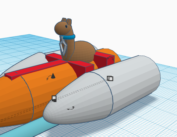 lama in rocket