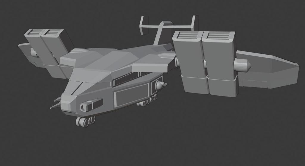 6mm Vtol cargo carrier and command variant