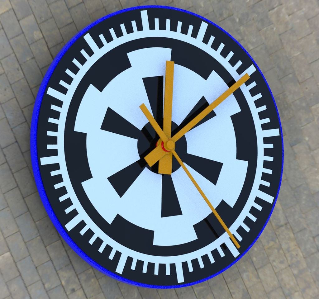 Star Wars Wall clock Imperial logo