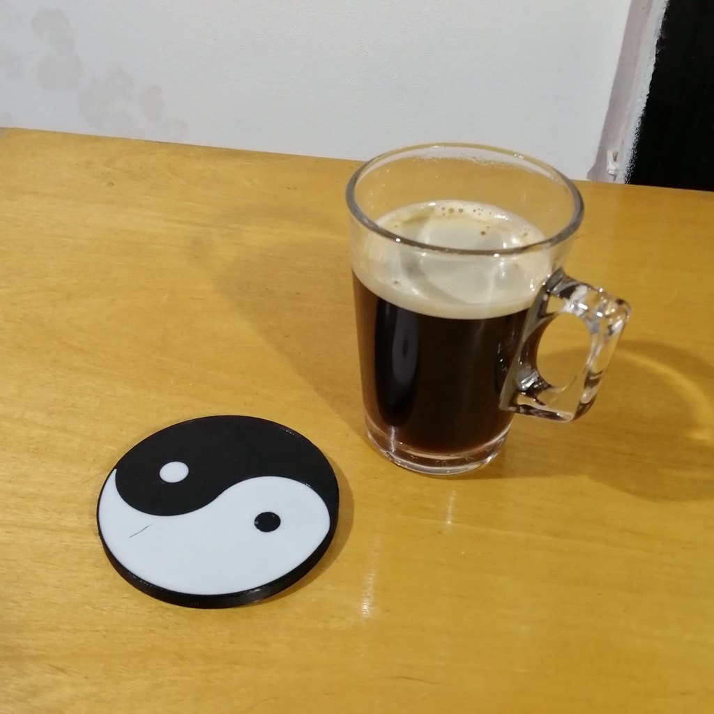 yinyang coaster - multipass multicolor