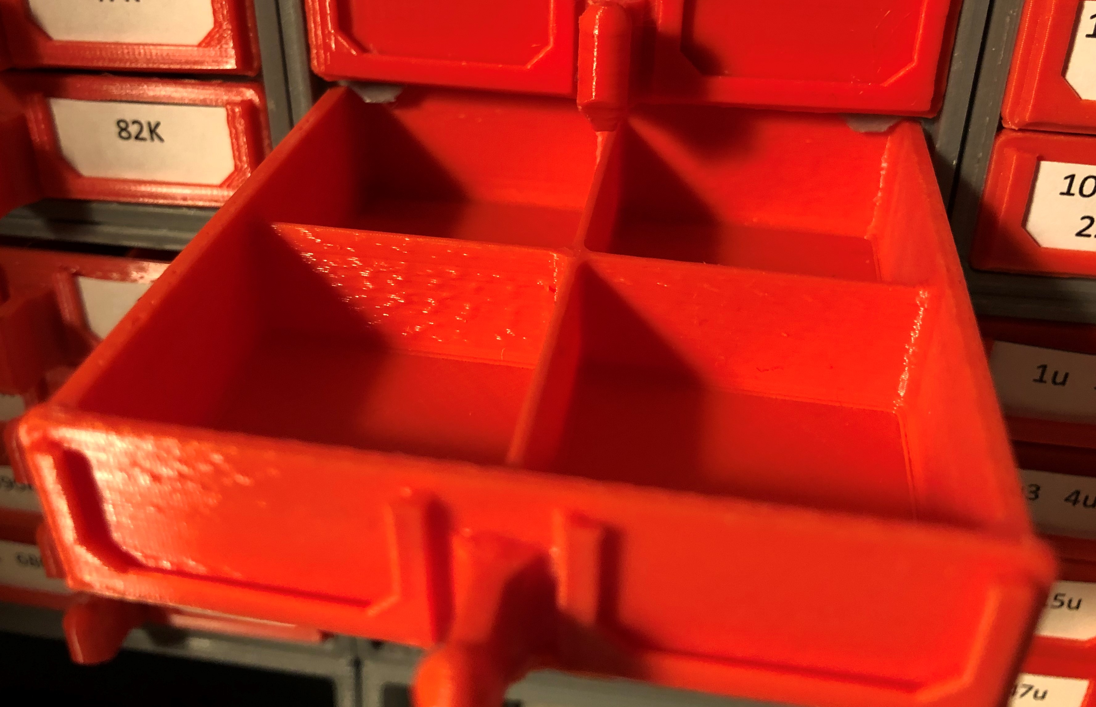 Stackable Resistor Storage Box Custom Drawers Thinhandle