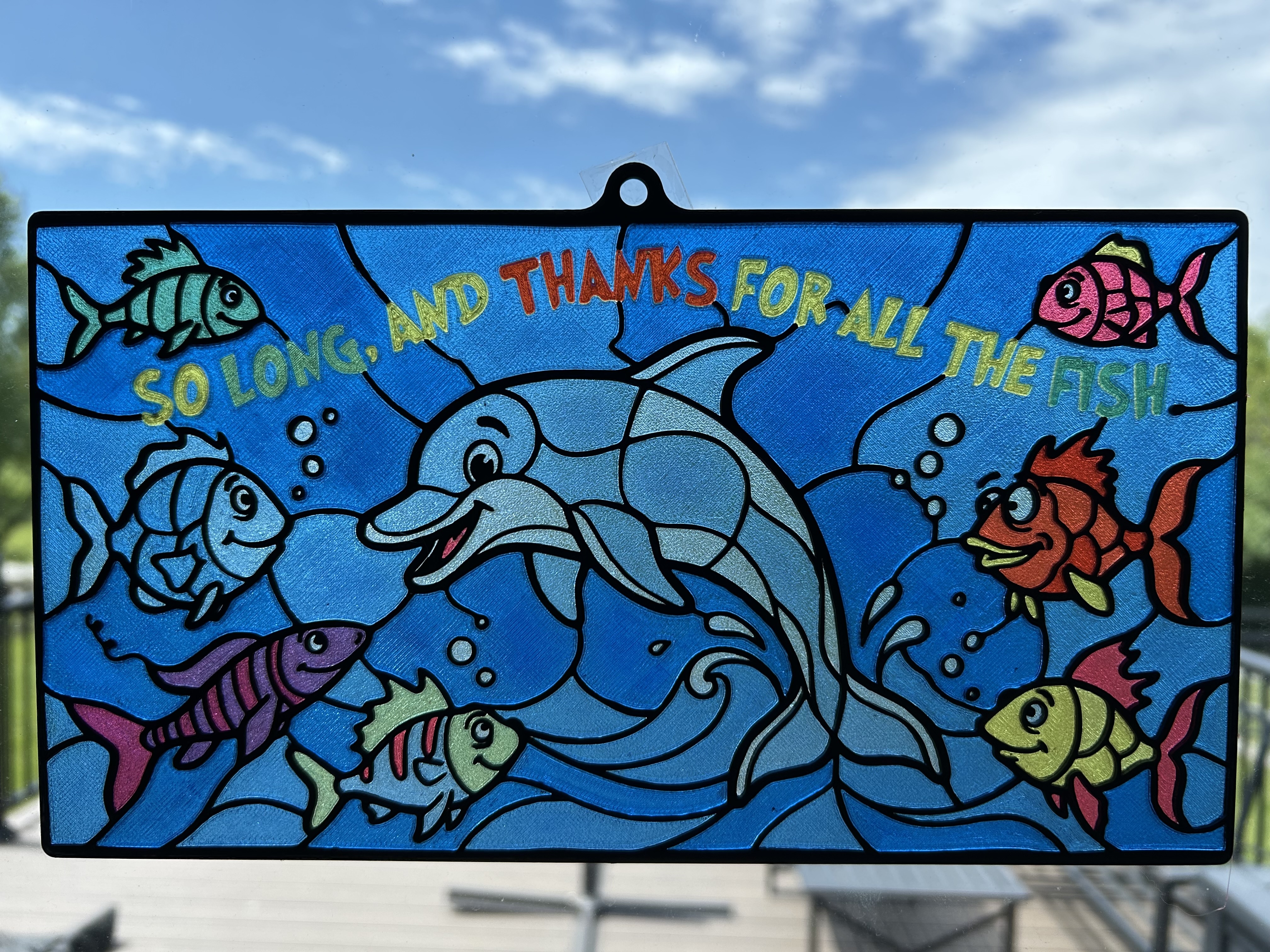 Stained Glass - So Long and Thanks for All the Fish (Bambu AMS - RYB)