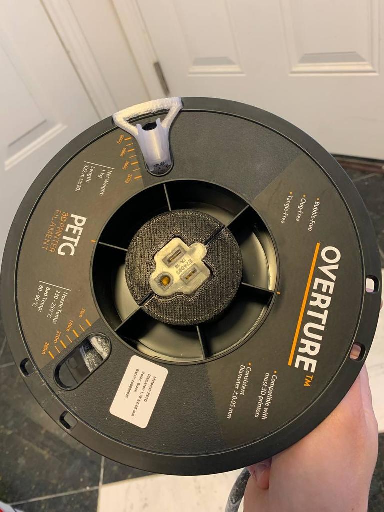 Extension Cord Reel From Overture Filament Spool