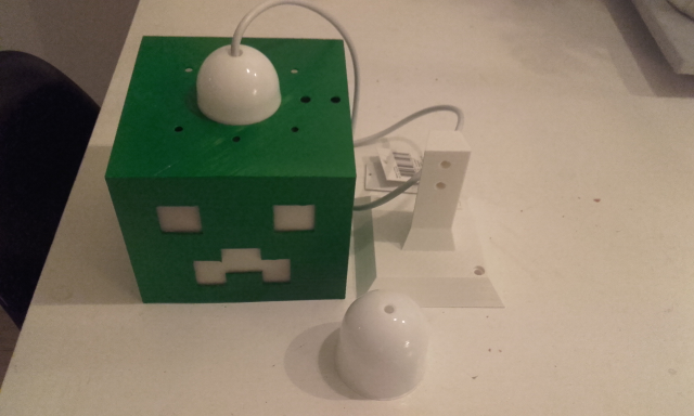 minecraft creeper big room wall light lamp
