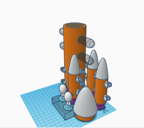 GW rocket with boosters 