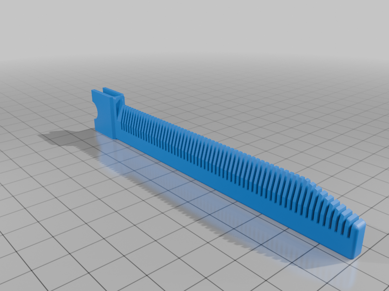 Comb blade for toy gravity knife