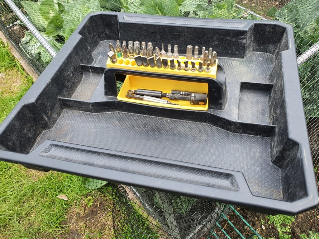 DeWalt TStak VI tool tray hex bit holder & driver tray