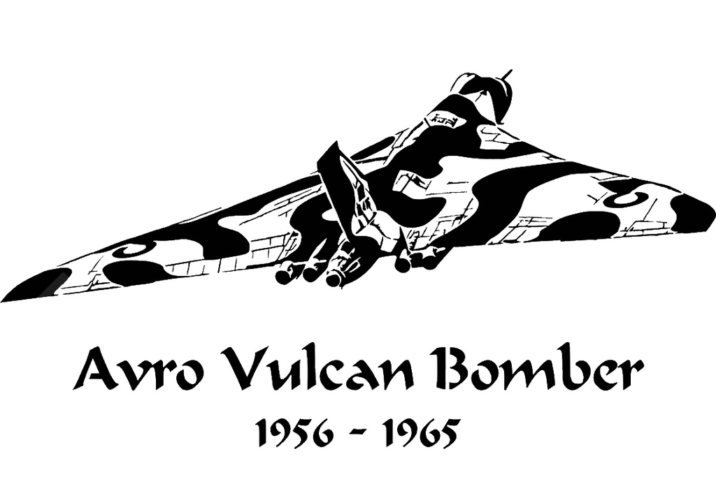Avro bomber stencil