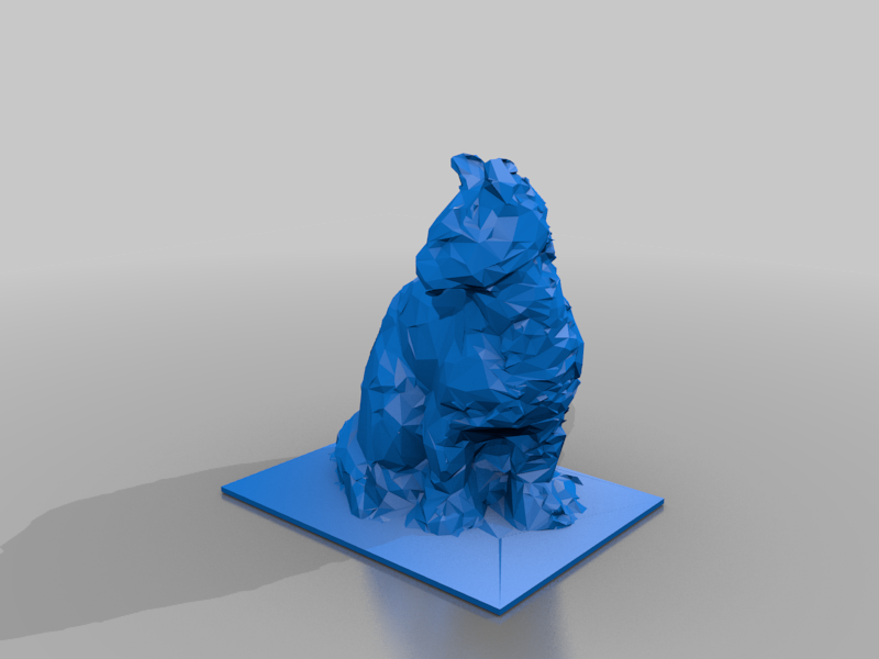 red cat (3D scan)