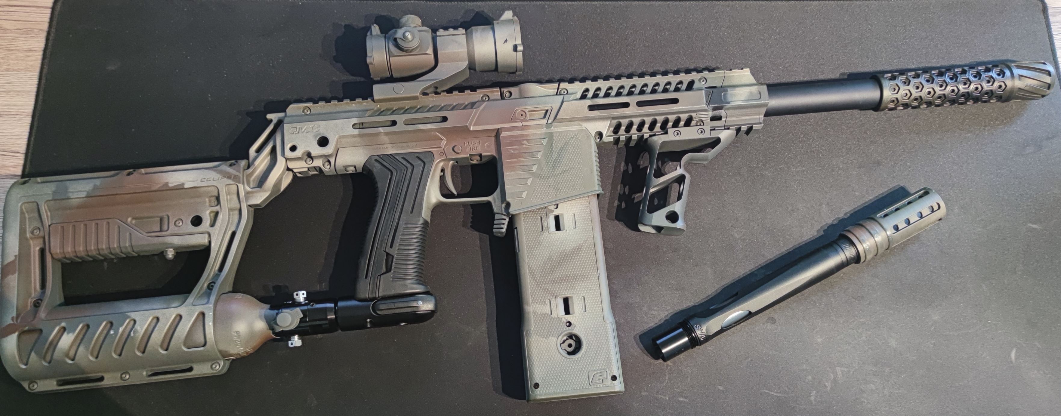 Silencer mockup for Paintball (M22x1)