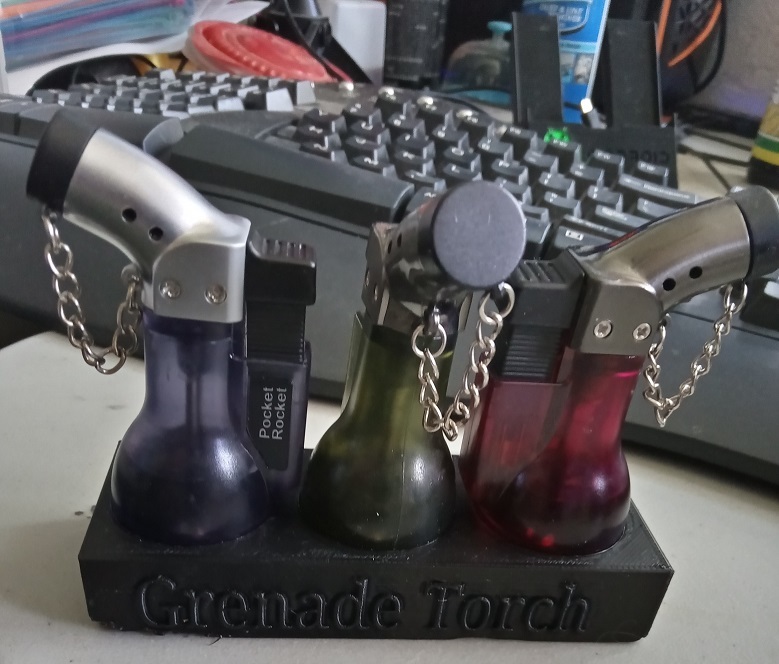 tcpiii's butane grenade torch lighter holder