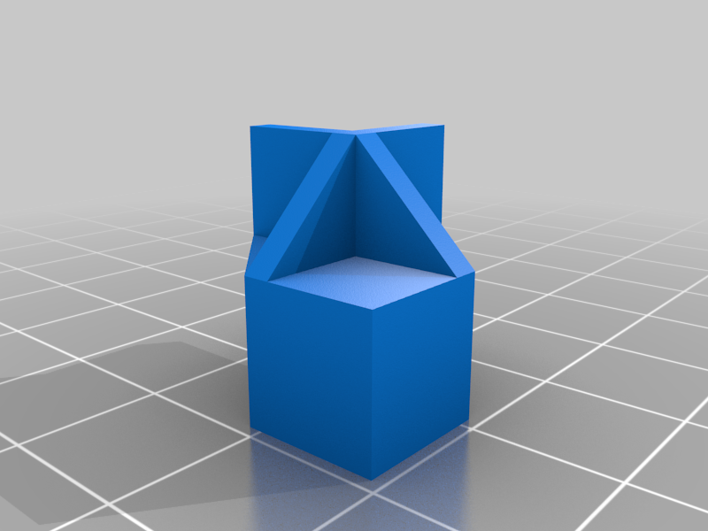 Interior cube corner spacer - 1cm