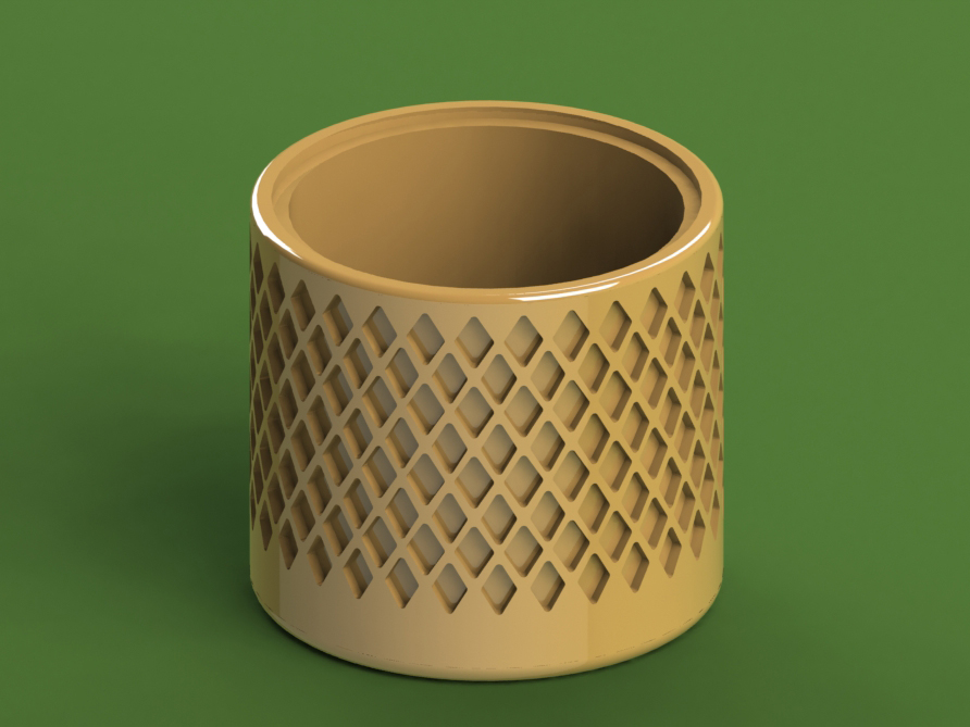 Flower Pot Diamond Pattern