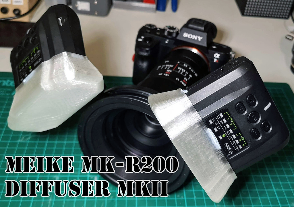 Meike MK-GT620, MK-R200S II Custom Flash Diffuser 