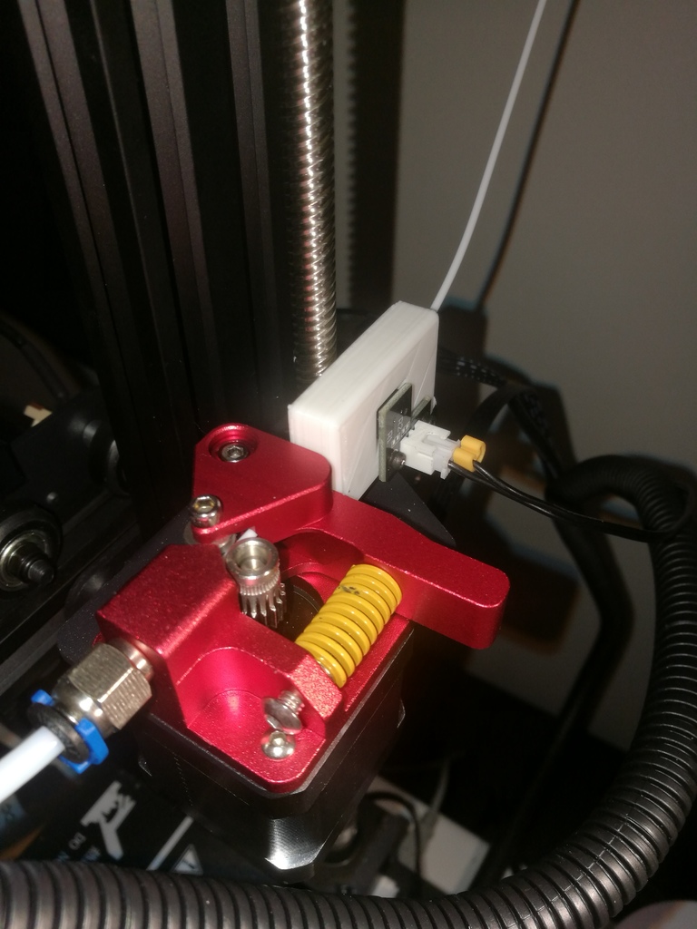 Filament sensor housing for dual drive extruder upgrade - LK4 Pro (Ender 3, CR-10)