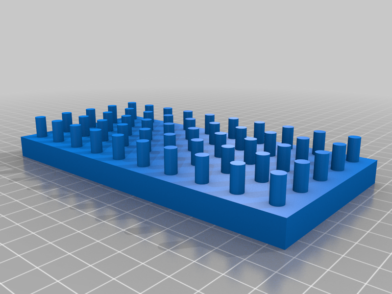 Static grass tuft template