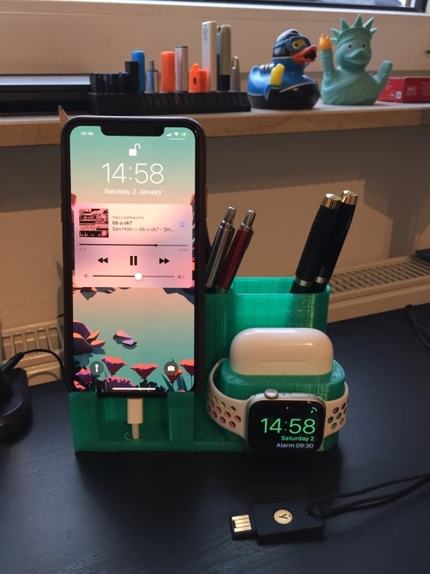 Remix of Multipurpose Apple Charging Dock to fit AirPods Pro