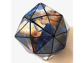 Earth disdyakis dodecahedron puzzle