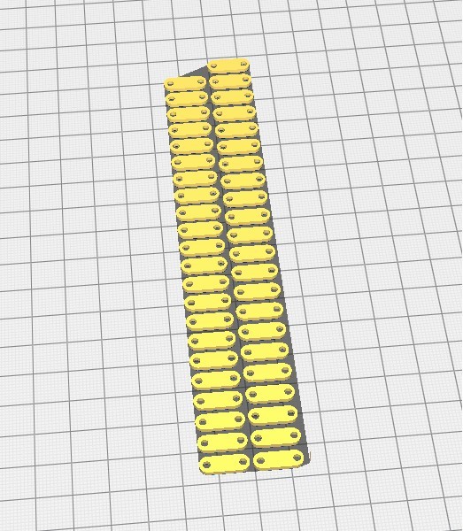 3D printable Sprocket and Chain thicker plates