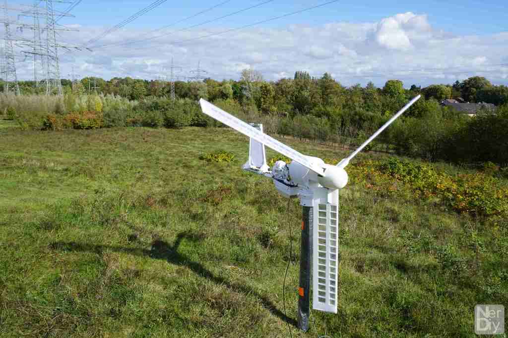 WinDIY - A (mostly) 3D printable wind-turbine