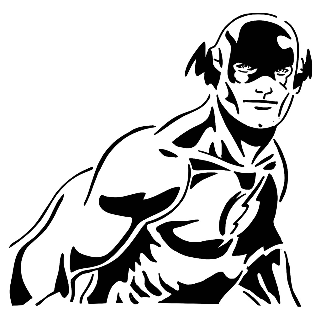 The Flash stencil 3