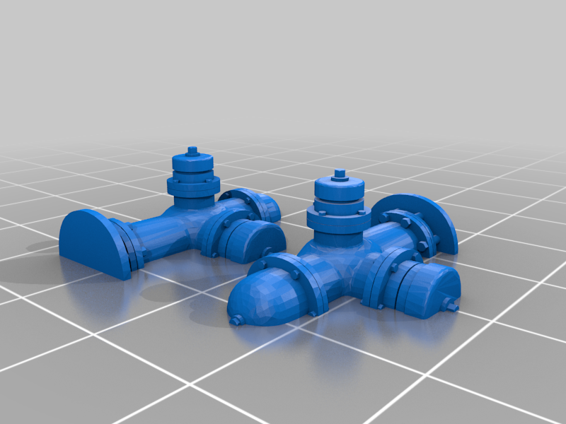 Water hydrant scaled for 28mm & 15mm tabletop wargaming