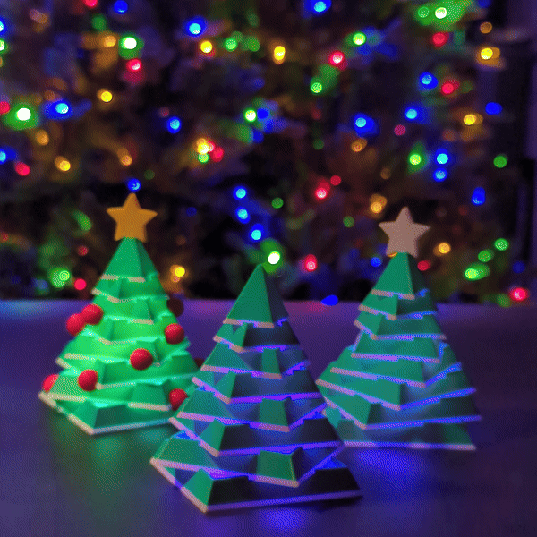 Miniatura 2 del modelo 3D Stackable Christmas tree