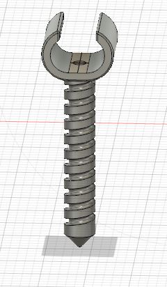 Kabelclip für 2 adrige Flachkabel