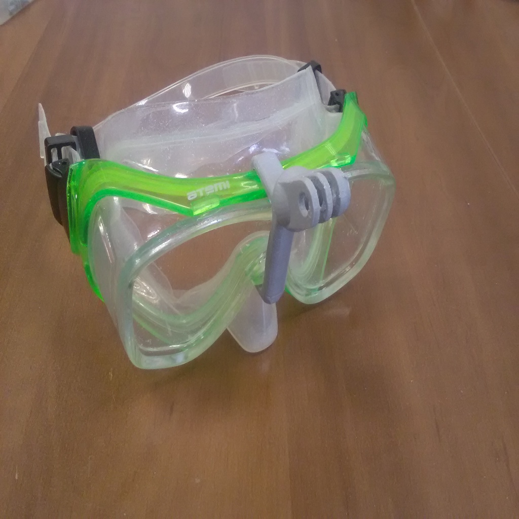 Snorkel mask adapter for GoPro, SJCam & clone